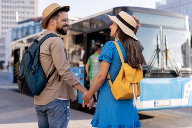 istock Couple embracing lively urban setting with happiness and joy. 2187215577