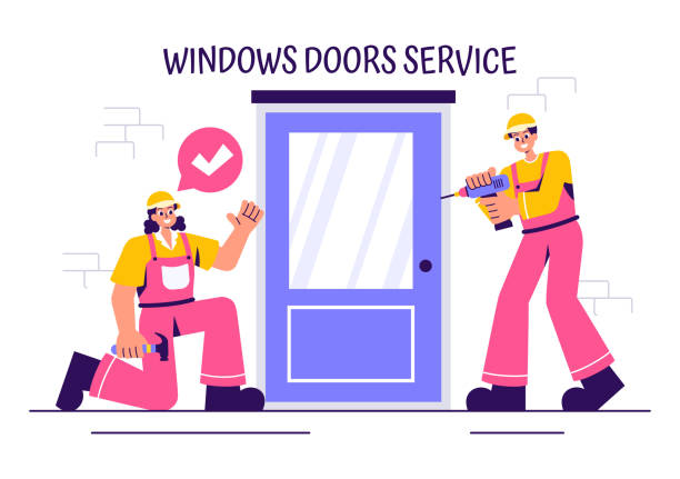Window Installer Cartoon 170+ Installing New Windows Home Stock Illustrations, Royalty-Free ...