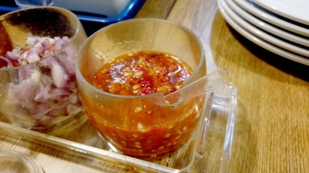 istock Chili on the restaurant table. Chili originating from Indonesia. 2187236362