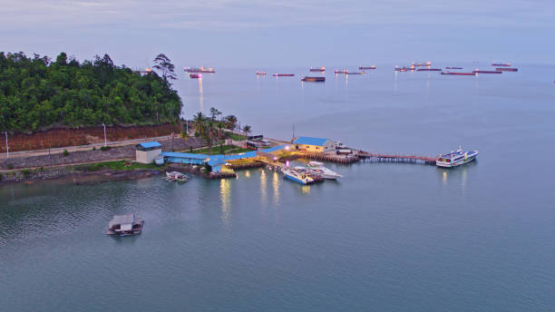 istock Shipping dock,Industrial zone,Steel industry,Indonesia. 2187238043