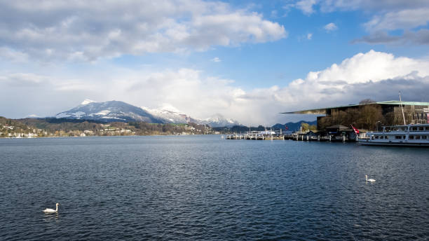 Boat trip on Lake Lucerne, Swiss Alps, Switzerland