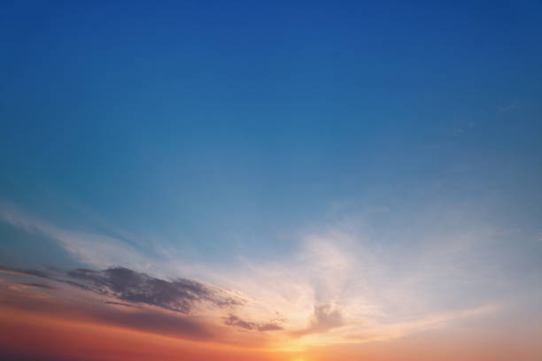 istock Dramatic sunset skies, cloudscape of rich color twilight sky. Sunset cloud background 2187245157