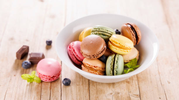 istock delicious bowl with macaroons, french dessert 2187247433