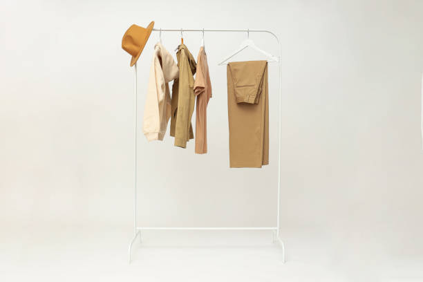 istock Wardrobe rack with different clothes, concept of different clothes 2187249790