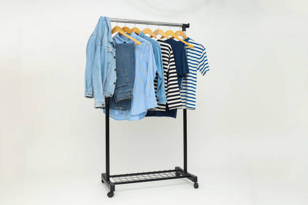 istock Wardrobe rack with different clothes, concept of different clothes 2187249831