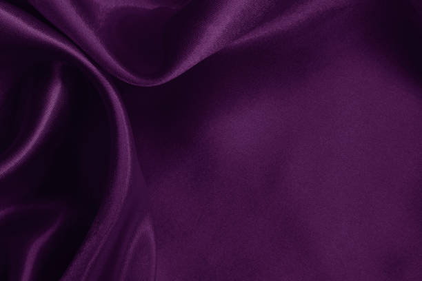 istock Purple fabric cloth texture for background and design art work, beautiful crumpled pattern of silk or linen. 2187250527