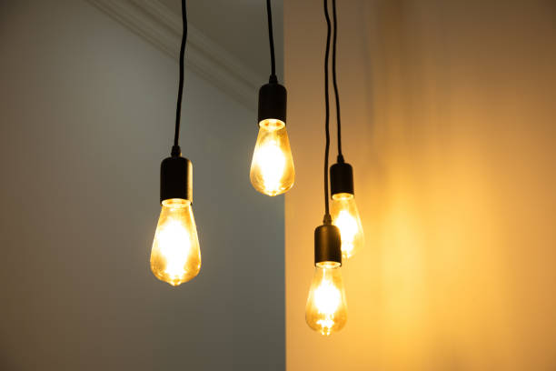 istock Light bulbs are on in the room 2187250735