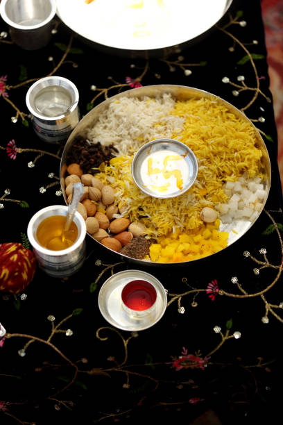 istock Traditional Hindu puja items. 2187251932