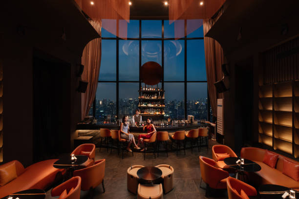 istock Ladies' night at the rooftop bar 2187253939