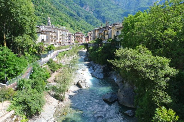 istock Cityscape of Chiavenna and river Mera 2187260647