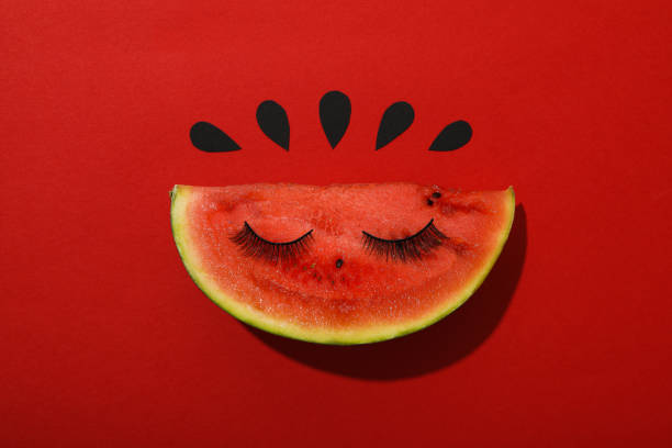 Concept of summer time with fresh watermelon