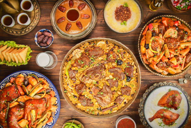Assorted of Saudi Traditional dishes