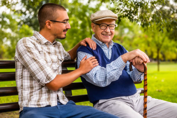 istock Grandpa and grandson 2187261619