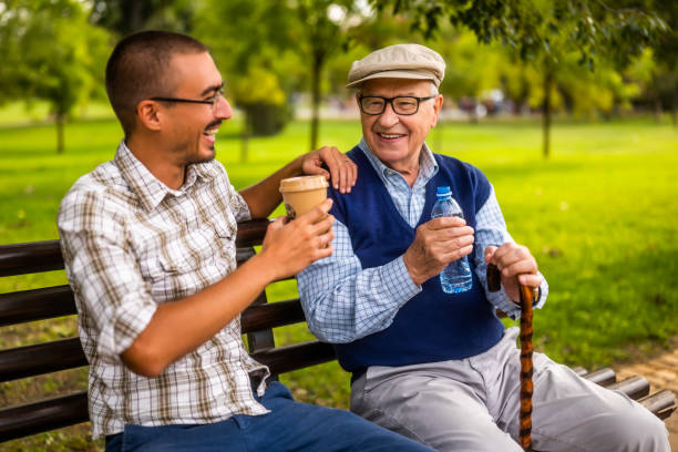 istock Grandpa and grandson 2187261622
