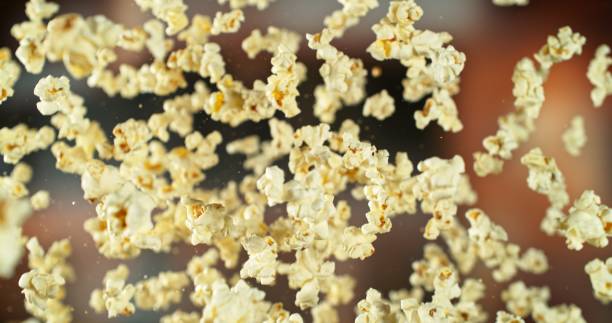 istock Flying Popcorn up in the Air. 2187265098