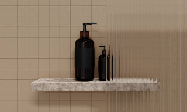 istock Mockup for bathing products in the bathroom 2187266034