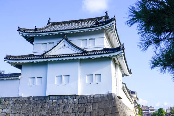 Nijo Castle (Nijo-jo), Kyoto, Japan. Built in 1603 and completed in 1626. Residence of the first Tokugawa Shogun Ieyasu. (World Heritage Site: UNESCO)