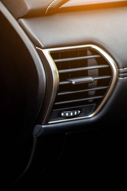 istock Inside the car.Car ventilation system and air conditioning. Modern car interior details.Detailing. 2187267351
