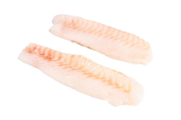 istock Loin cod fish fillets, ready for cooking raw Boneless whitefish meat isolated on white background 2187275399