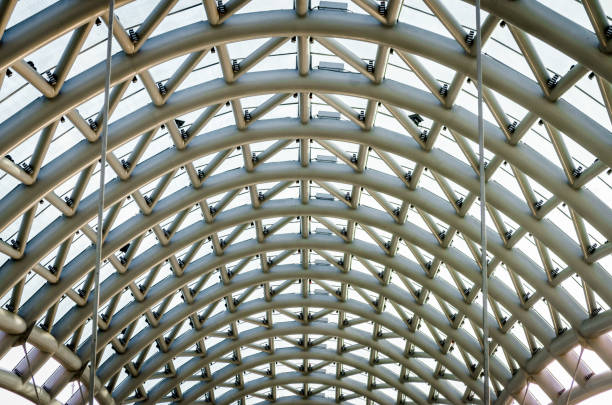 dome arch of a modern building architectural modern background pattern
