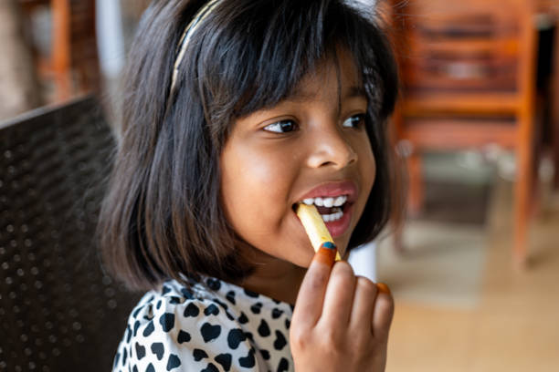 Girl Eating Fries