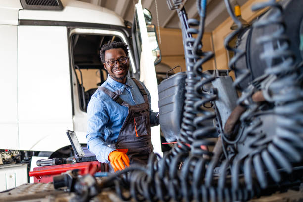 istock Truck service and maintenance. 2187282633