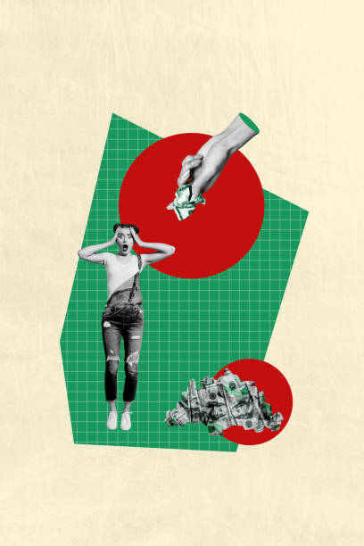 istock 3d vertical creative artwork template collage of shocked lady having money devaluation problem isolated painting background 2187283262