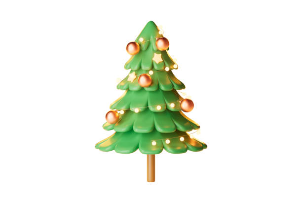 istock Cartoon style Christmas theme picture, 3d rendering 2187285069