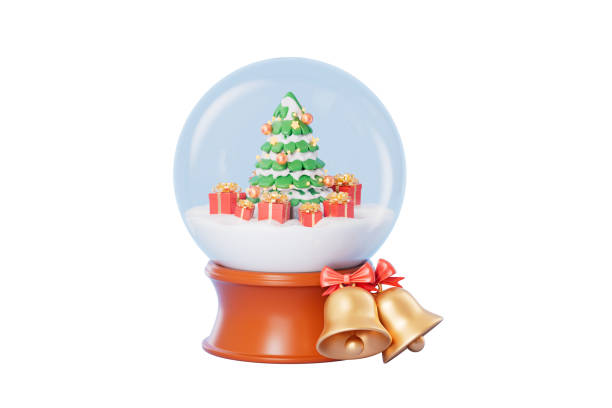 istock Cartoon style Christmas theme picture, 3d rendering 2187285073