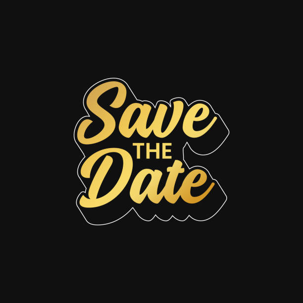 Save the date text greeting card for merriage day and birthday remember. Wedding invitation header logotype vector illustration. Save the date calligraphy sticker, label, badge, tags. Save the date text greeting card for merriage day and birthday remember. Wedding invitation header logotype vector illustration. Save the date calligraphy sticker, label, badge, tags. reminder-stamp stock illustrations