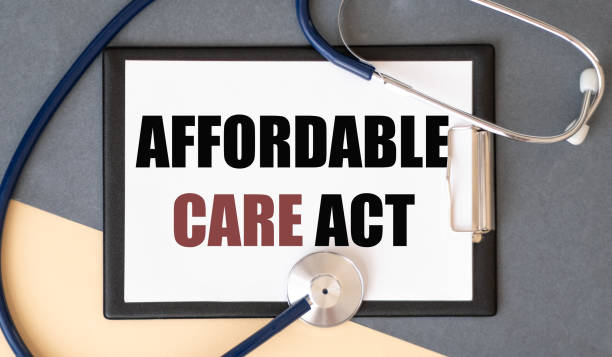 istock Text message of the Affordable Care Act on a notepad. 2187301264