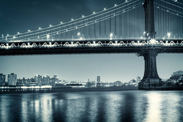istock New York City Bridge at Night 2187302140