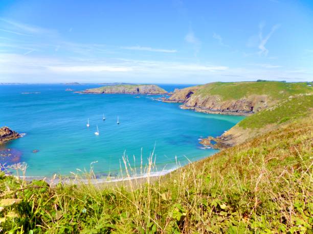 istock Green nature and blue sea 2187307648