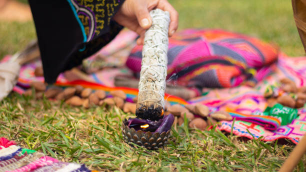 istock incense being lit for a spiritual session 2187308896