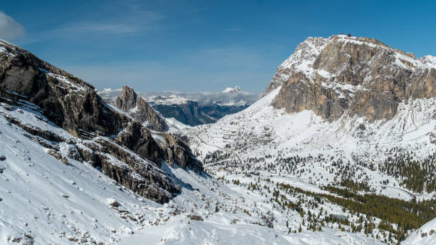 istock Snow-Capped Majesty: Panoramic Scenes of the Dolomite Mountains 2187309591