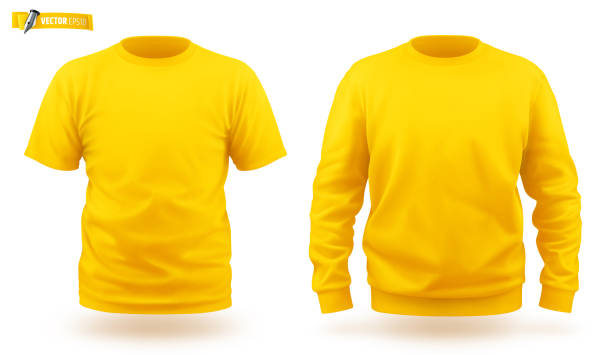 istock Vector realistic illustration of sweat-shirt and t-shirt 2187313657