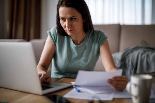 istock Mature woman working at home 2187314530