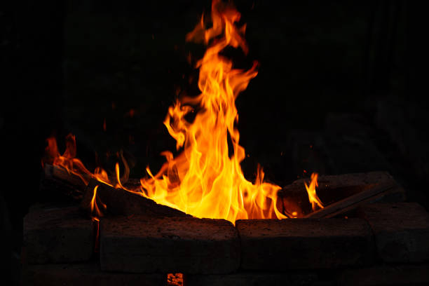 istock Bonfire, fire at night creates comfort and warmth 2187317294