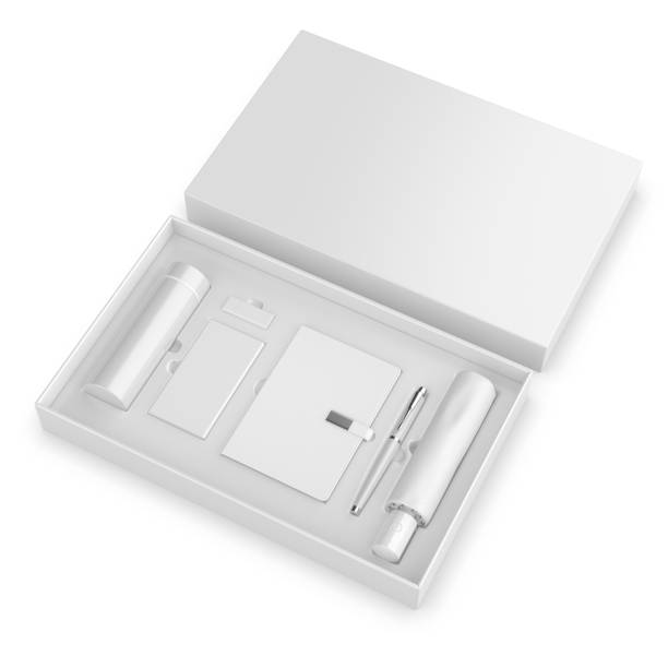 istock Corporate gift set paper hard box for branding template. 2187317662