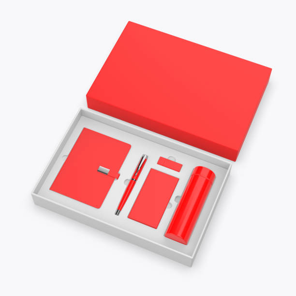 istock Corporate gift set paper hard box for branding template. 2187317904