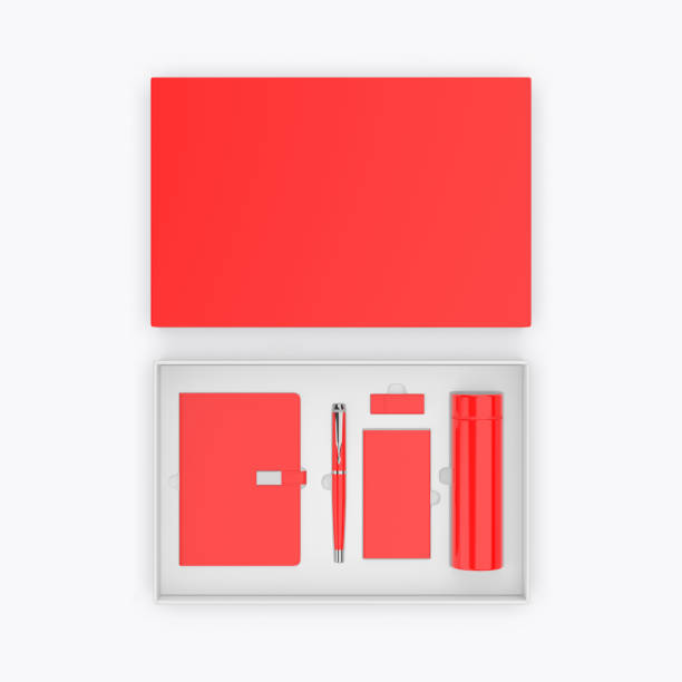 istock Corporate gift set paper hard box for branding template. 2187317910