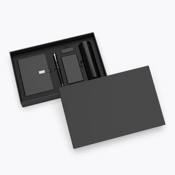 istock Corporate gift set paper hard box for branding template. 2187317924