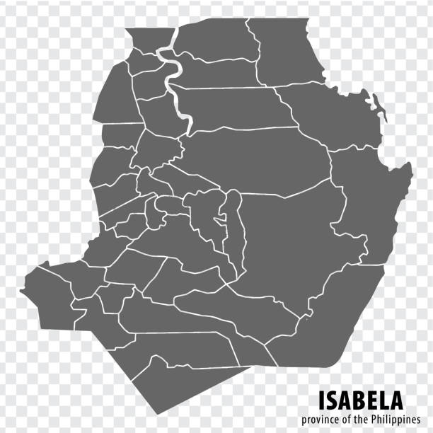 Blank Map Isabela Of Philippines High Quality Map Province Of Isabela Blank Map Isabela Of Philippines High Quality Map Province Of Isabela With Districts On 