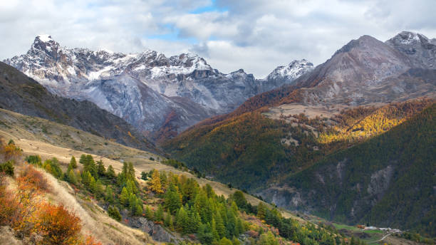 istock A snow capped mountain at the Col de Vars in autumn 2187327635