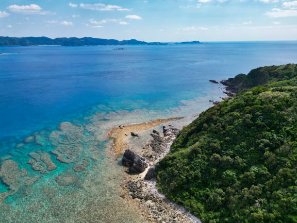 istock aka island coastline, japan 2187331002