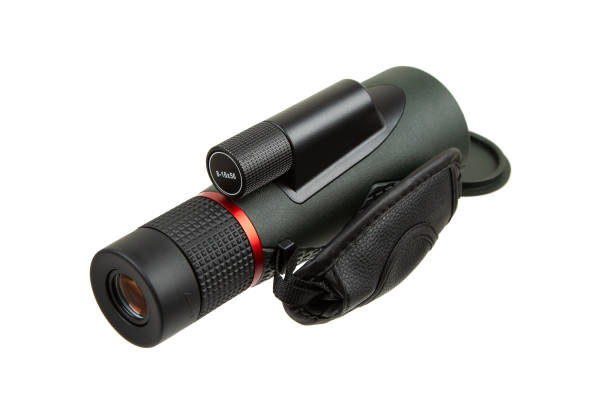 istock High-quality thermal imaging monocular with a textured grip, lens cap, and ergonomic design, ideal for outdoor activities and wildlife observation. 2187335935