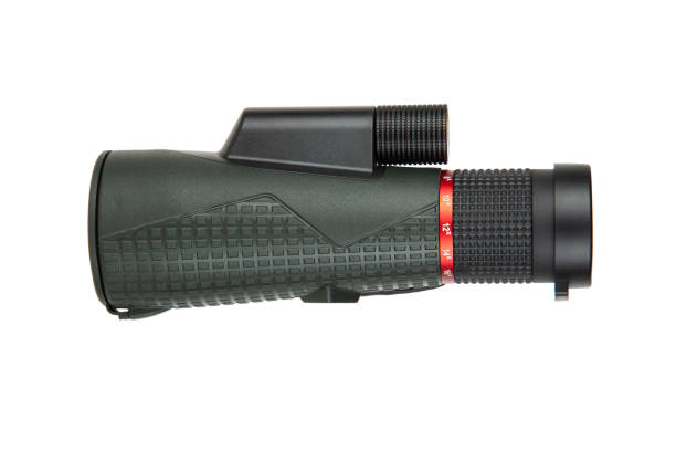 istock High-quality thermal imaging monocular with a textured grip, lens cap, and ergonomic design, ideal for outdoor activities and wildlife observation. 2187335957