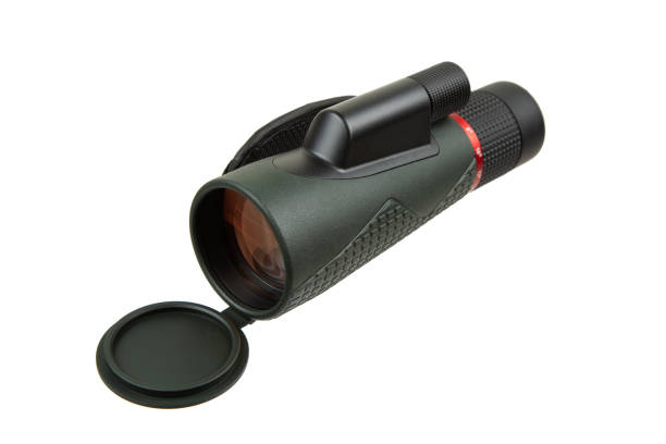 istock High-quality thermal imaging monocular with a textured grip, lens cap, and ergonomic design, ideal for outdoor activities and wildlife observation. 2187335962