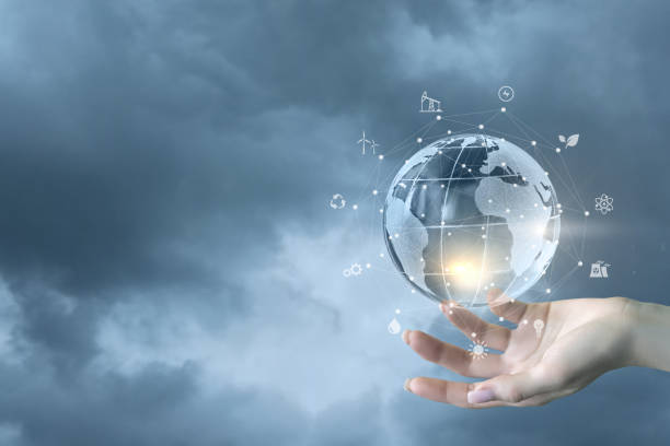 istock Ecological network of the world. 2187336224