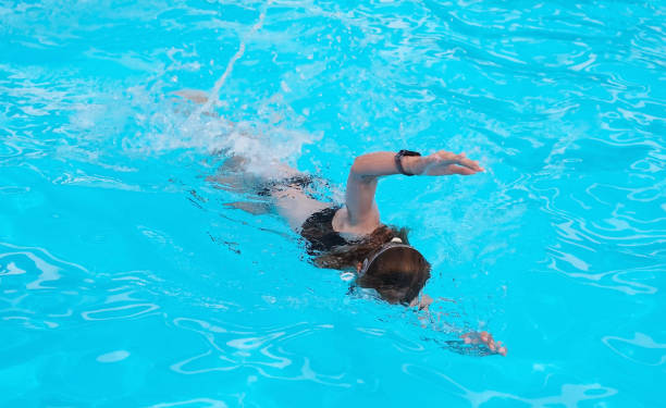 istock Little Girl Swimming In Front Crawl Style 2187339972